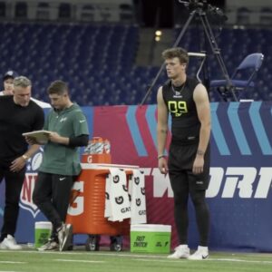 Kai Kroeger Kai Kroeger punting at the NFL combine